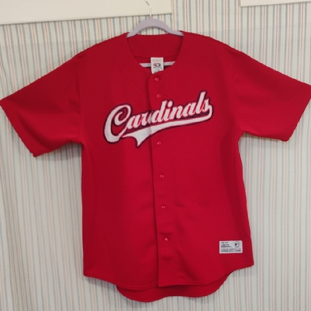 True Fan Cardinals Baseball Jersey L